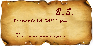 Bienenfeld Sólyom névjegykártya